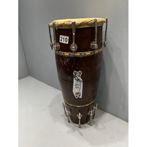 210 - Vintage dholak mid century