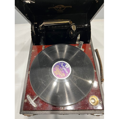 239 - Table top wind up gramophone