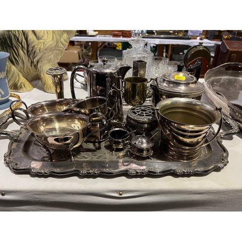 245 - Quantity silver plated ware