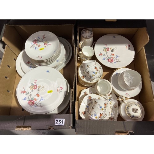 251 - 2 box's of dinner tea ware