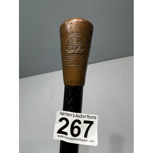 267 - Copper top stick (made from nelsons ship)