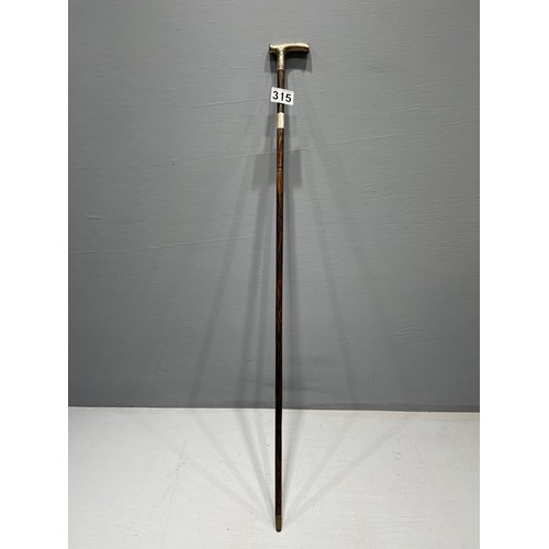 315 - Silver top walking stick