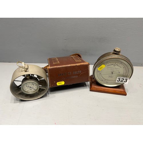 323 - Vintage mining scale + anemometer