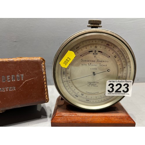 323 - Vintage mining scale + anemometer