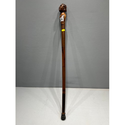 336 - Tribal top walking stick