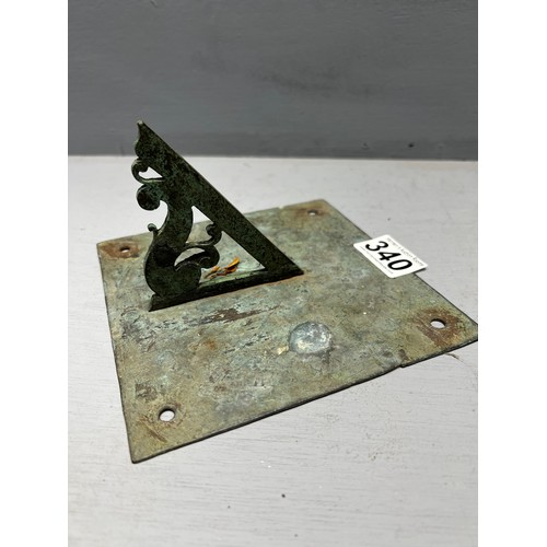 340 - Bronze sun dial (miniature size)