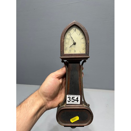 354 - Miniature grand father clock early 20th century