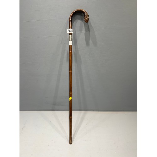 363 - WH Smith silver walking stick