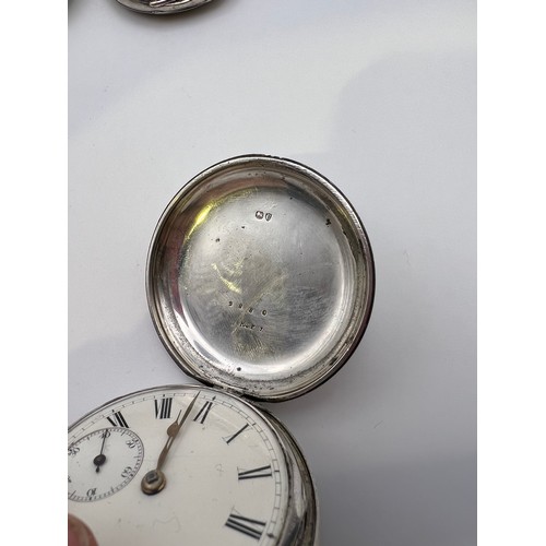 387 - 5 Pocket watches silver