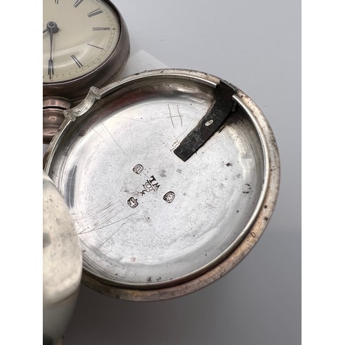 391 - 2 Silver fusee pocket watches