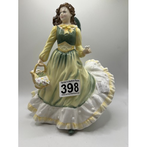 398 - 2 Royal Doulton figures lily April