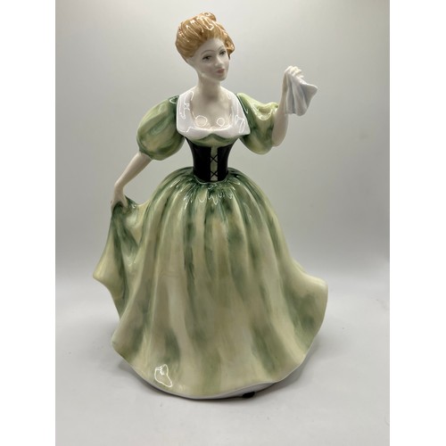 398 - 2 Royal Doulton figures lily April