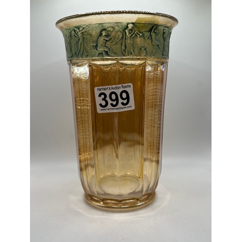 399 - Moser karlsbad? glass vase no damage