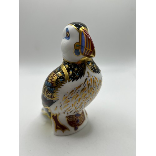 402 - Royal crown derby puffin gold stopper no damage