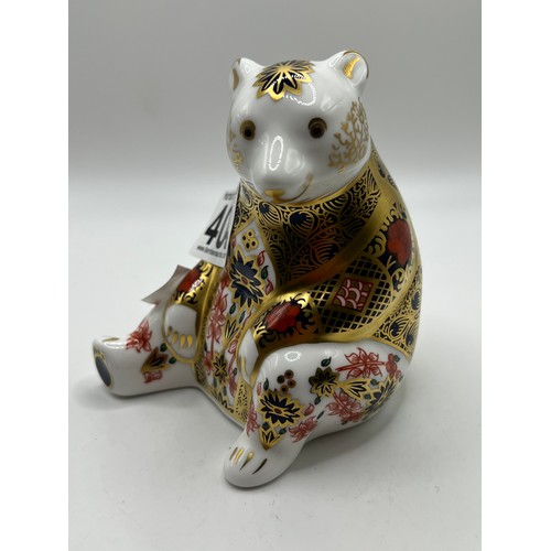 404 - Royal crown derby bear gold stopper no damage