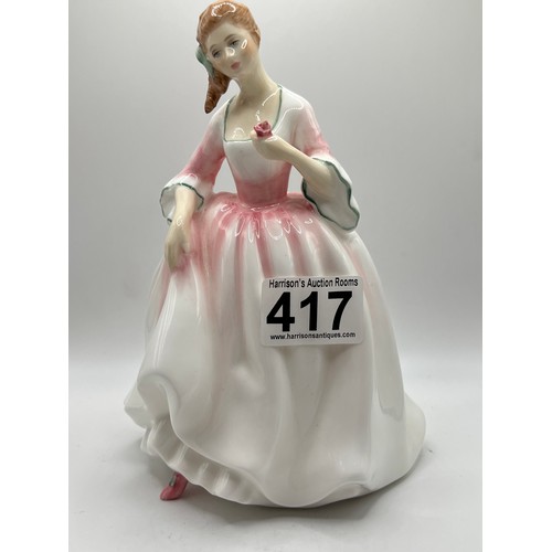 417 - 2 Royal Doulton figures no damage