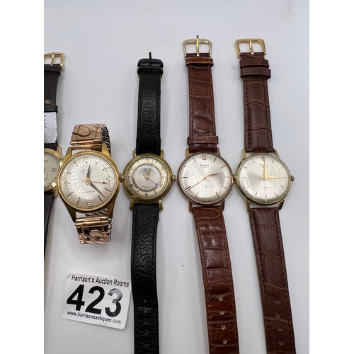 423 - 7 Assorted wrist watches