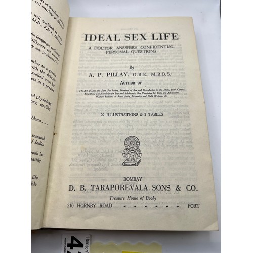 425 - 1st edition book 1929 ideal sex life by A.P Pillay