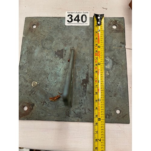 340 - Bronze sun dial (miniature size)