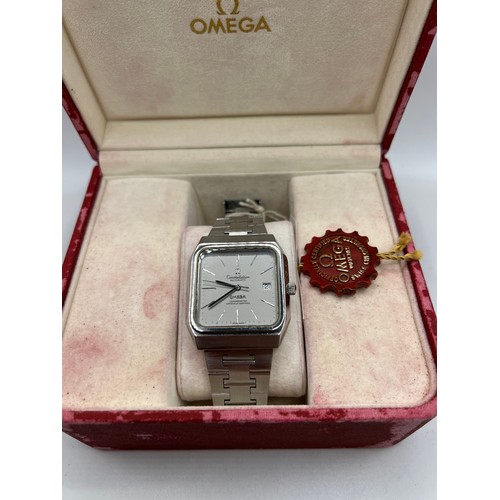 439 - OMEGA gents constellation automatic in original box with papers