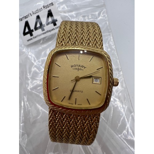 444 - Bulova accutron 1970 gents watch + rotary gents watch