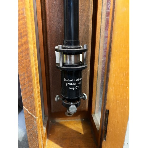 525 - Stick Barometer in wooden case