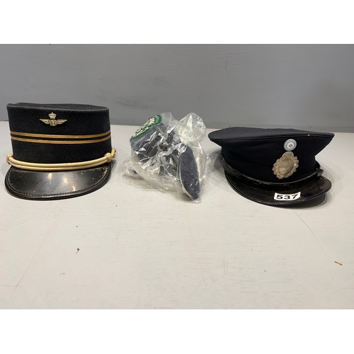 537 - 2 Military Hats