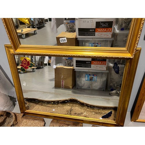 550 - 2 Mirrors in Gilt frames