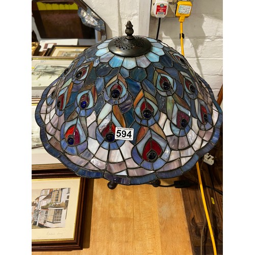 594 - Large Tiffany style light