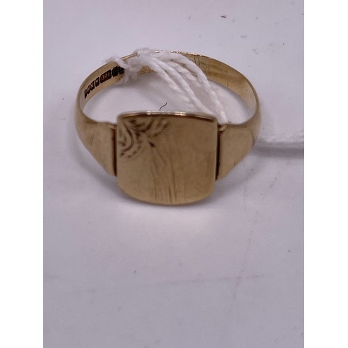 465g - 9ct Gold cygnet ring 2.6g size V