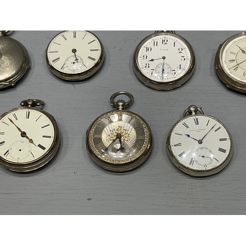 475 - 7 Silver pocket watches