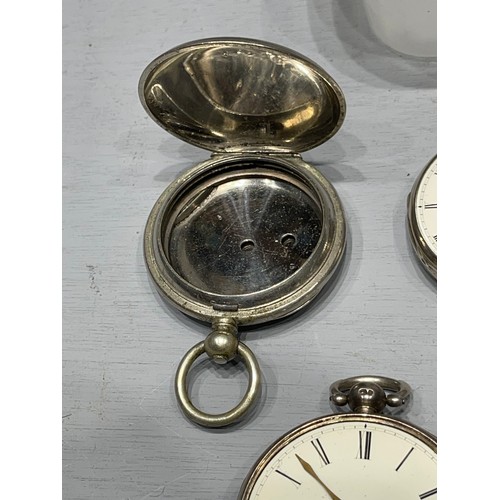 475 - 7 Silver pocket watches