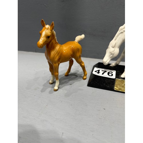 476 - 3 Beswick foals