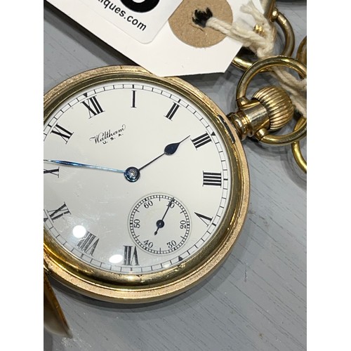 478 - 4 Gold plated pocket watches