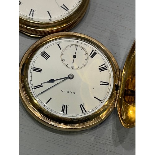 478 - 4 Gold plated pocket watches