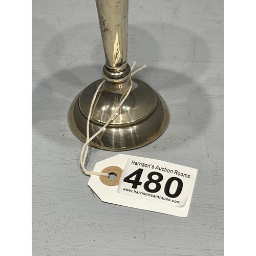 480 - Silver vase weight 480g gross