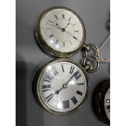 484 - 6 Silver pocket watches