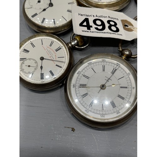 498 - 7 Silver Pocket watches