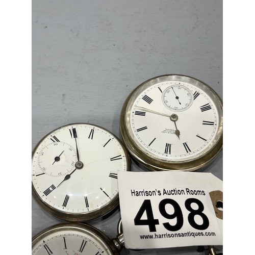 498 - 7 Silver Pocket watches