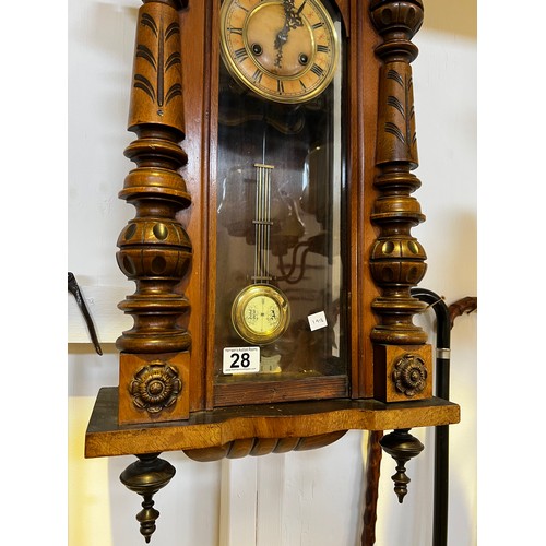 28 - Victorian Vienna wall clock