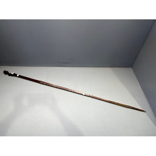 37 - 20th century quality tribal stick (with carved head)