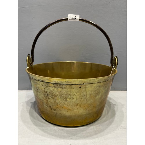 49 - Heavy quality brass jam pan