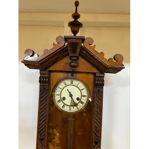 55 - Victorian Vienna wall clock (nice smaller size)