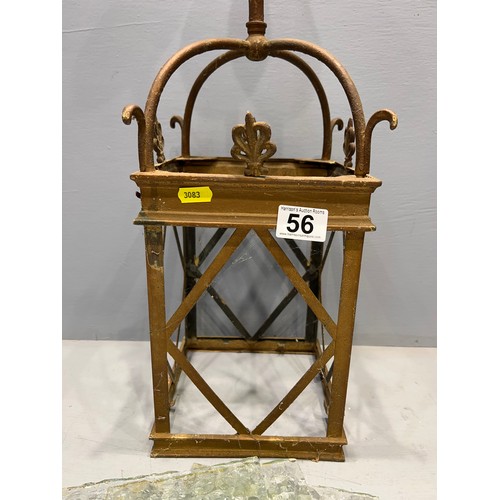 56 - Early hanging lantern with glass