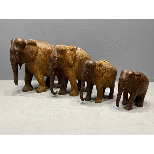 64 - Set of 4 20th century elephants