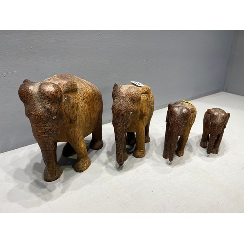 64 - Set of 4 20th century elephants