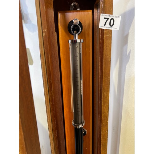 70 - Early 20th century stick barometer in case