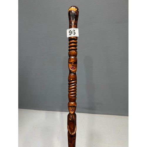 96 - Unusual tribal walking stick