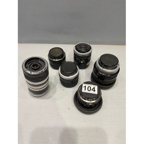 104 - Collection cameras lenses