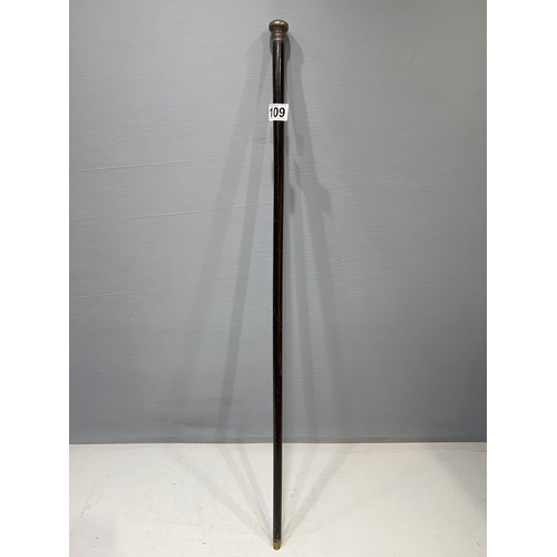 109 - Silver top walking stick